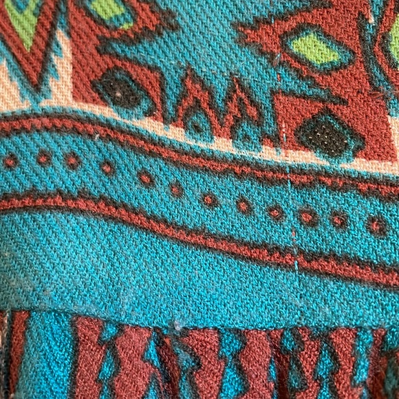 Free People Bohemian Aztec Print Turquoise and Brown Dress - Picture 5 of 9